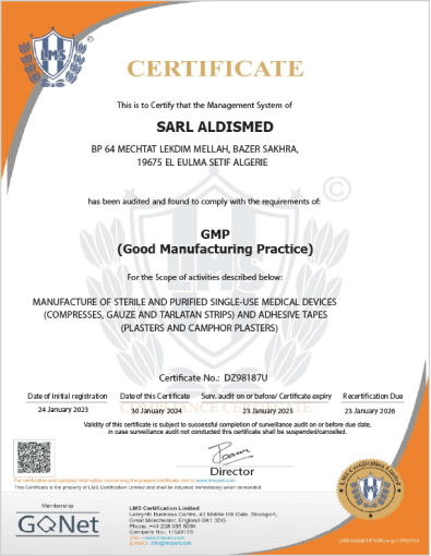 Certificate GMP